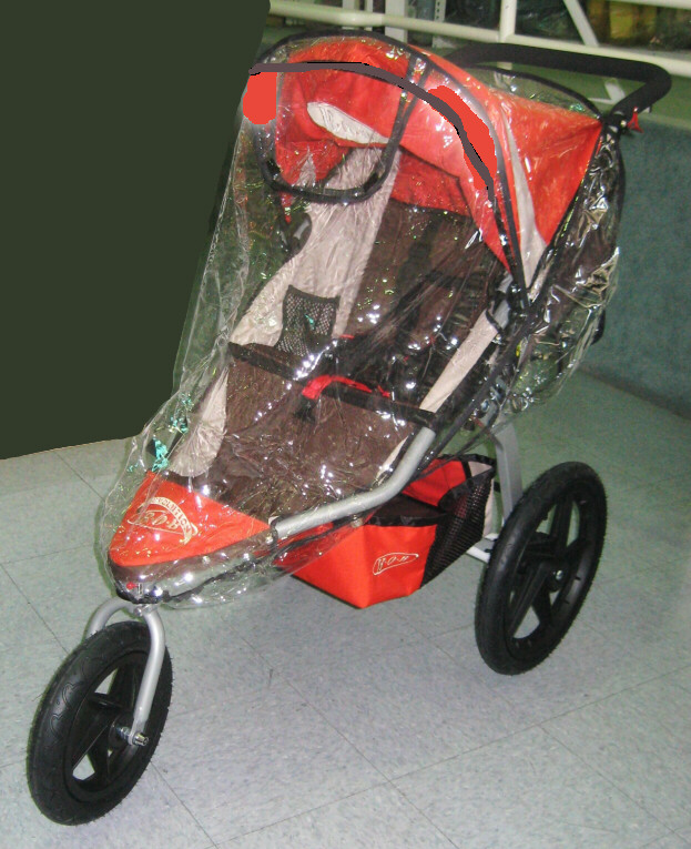 bob weather shield for single swivel wheel strollers