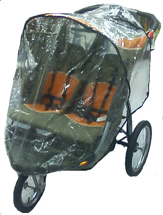 double jogging stroller rain cover