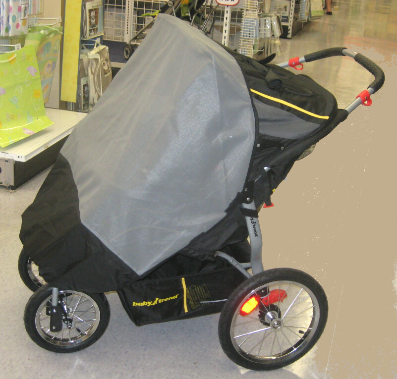 jogging stroller with cover