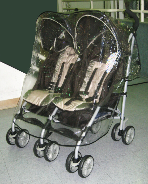 graco double stroller rain cover