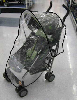 umbrella stroller rain cover