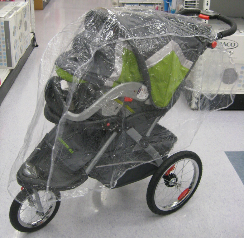 Weather Shield Double for Swivel Wheel Jogger/Stroller Baby Rain Cover Cold City 