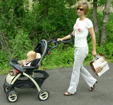 single handle stroller